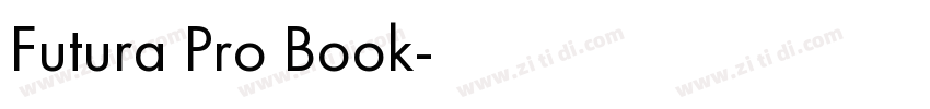 Futura Pro Book字体转换